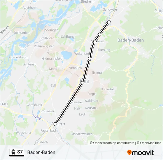 S7 Light Rail Line Map