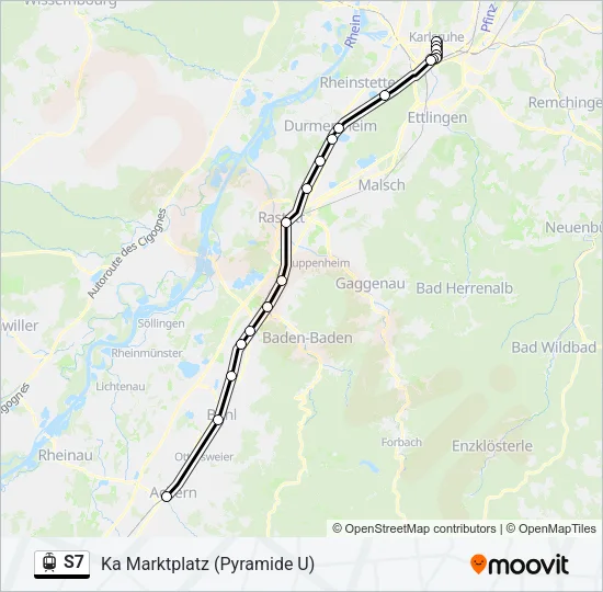 S7 Light Rail Line Map
