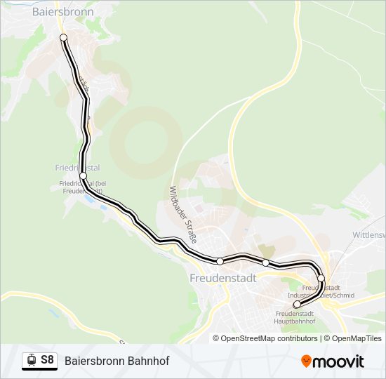 S8 Light Rail Line Map