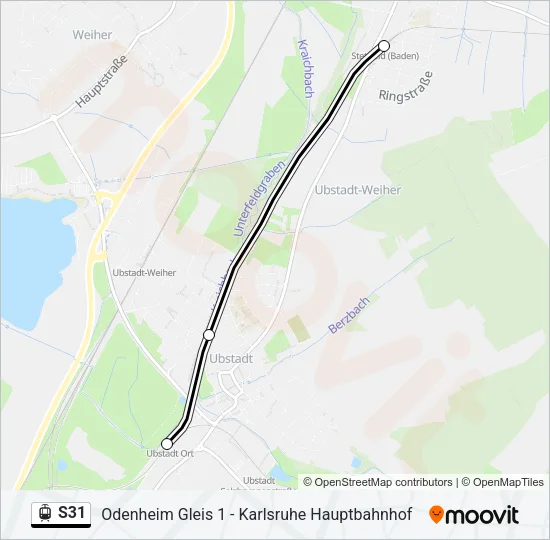S31 Light Rail Line Map