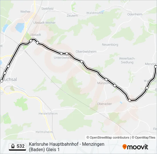 S32 Light Rail Line Map