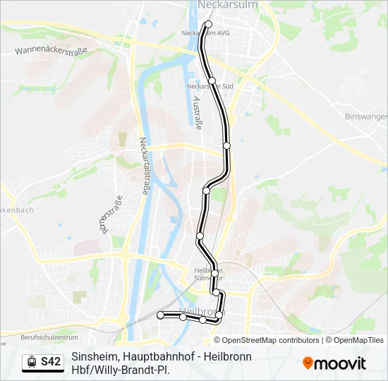 S42 Light Rail Line Map