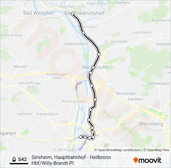S42 Light Rail Line Map