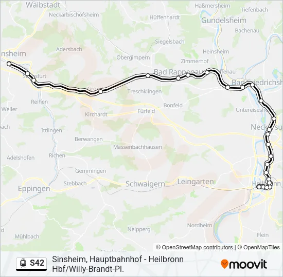 S42 Light Rail Line Map