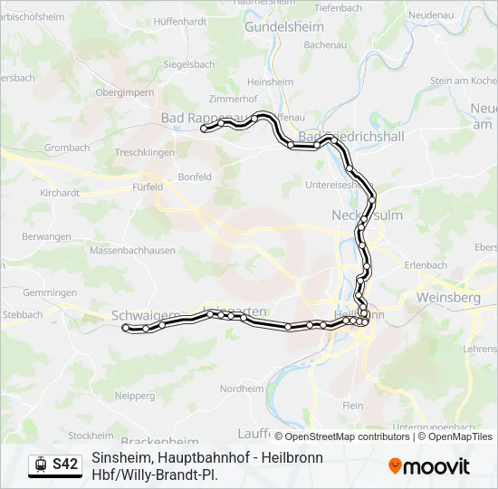 S42 Light Rail Line Map