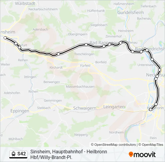 S42 Light Rail Line Map