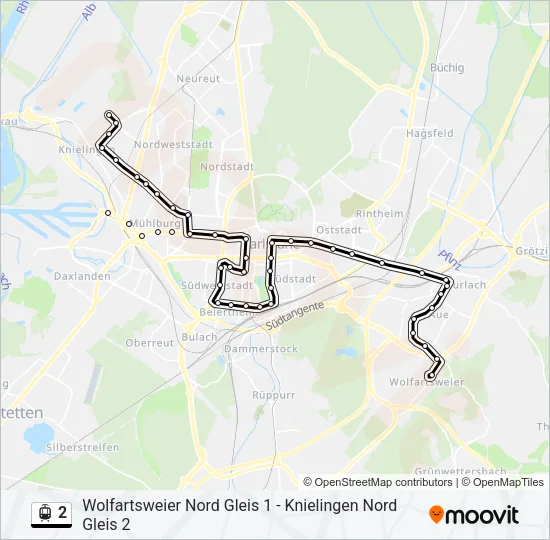 2 Light Rail Line Map
