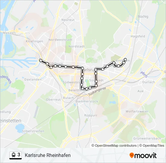 3 Light Rail Line Map
