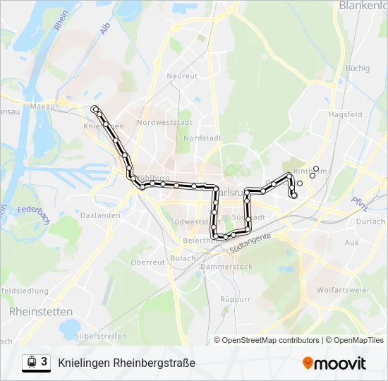 3 Light Rail Line Map