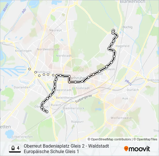 4 Light Rail Line Map