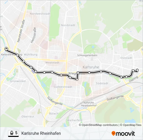 5 Light Rail Line Map