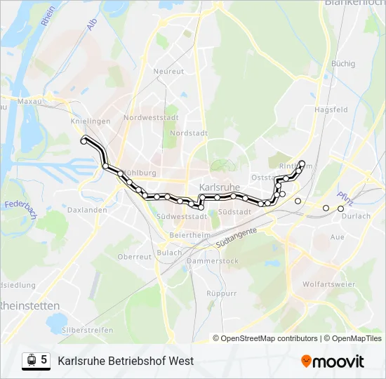 5 Light Rail Line Map