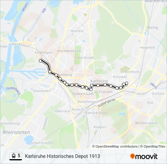 5 Light Rail Line Map
