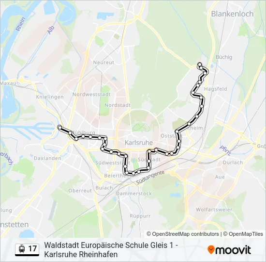 17 Light Rail Line Map