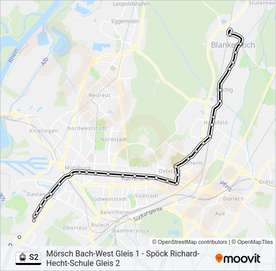 S2 Light Rail Line Map