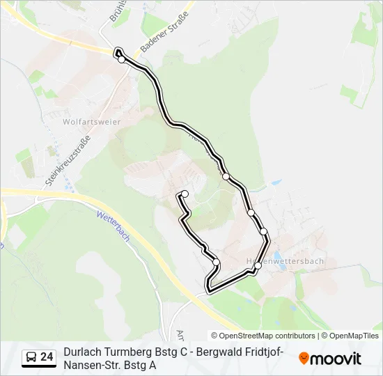 24 Bus Line Map