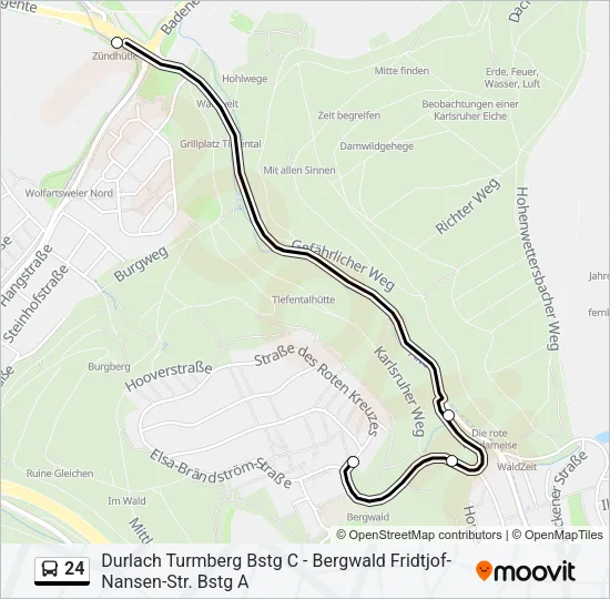 24 Bus Line Map