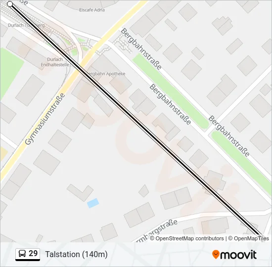 29 Bus Line Map