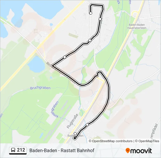 212 Bus Line Map