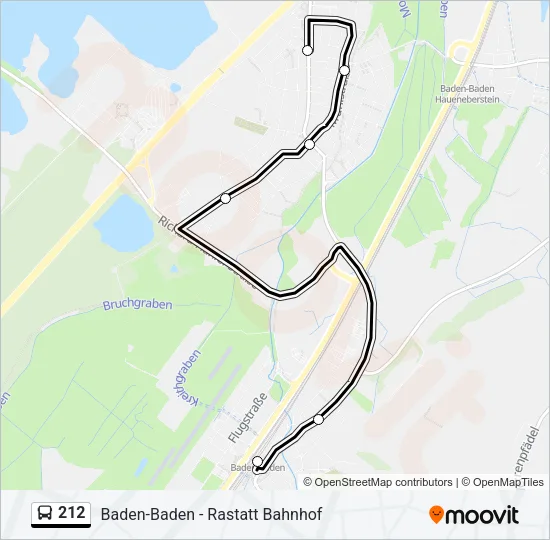 212 Bus Line Map