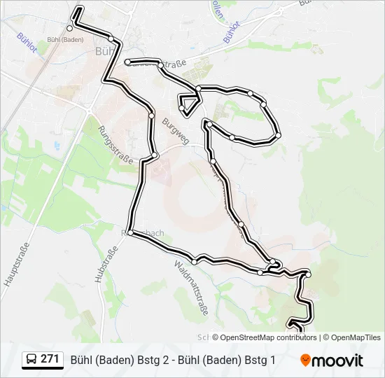 271 Bus Line Map