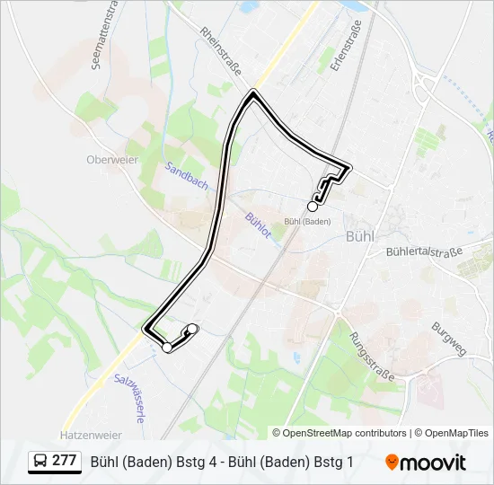 277 Bus Line Map