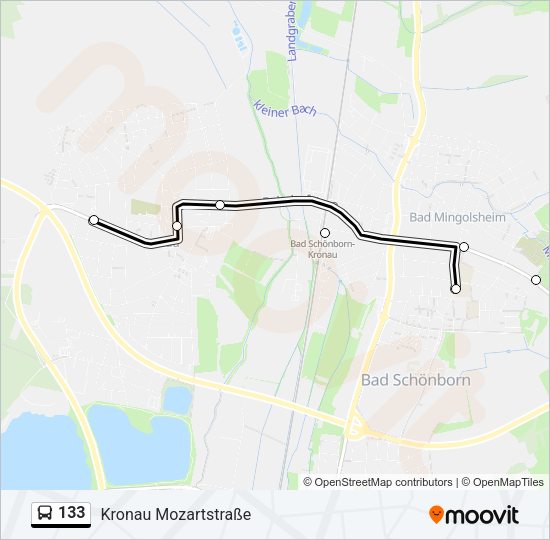 Автобус 133: карта маршрута