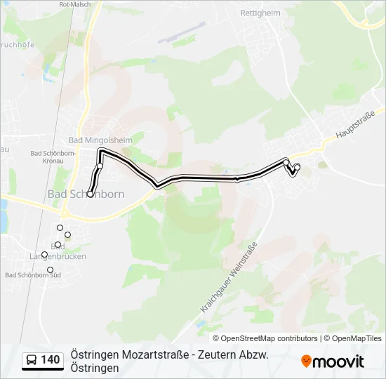 140 Bus Line Map