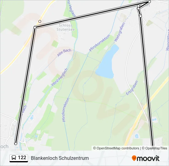 122 Bus Line Map