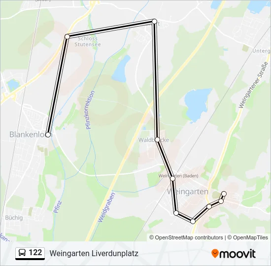 122 Bus Line Map