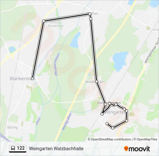 122 Bus Line Map