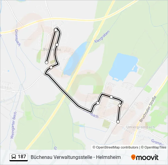 187 Bus Line Map
