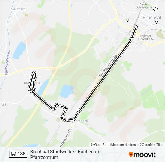 188 Bus Line Map