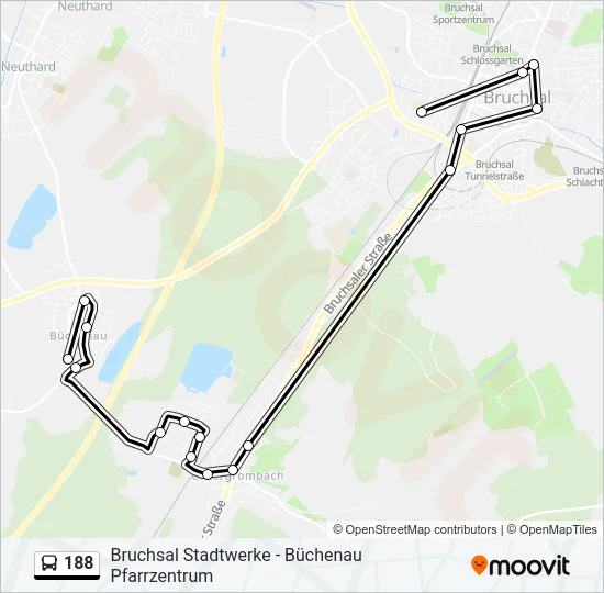 188 Bus Line Map