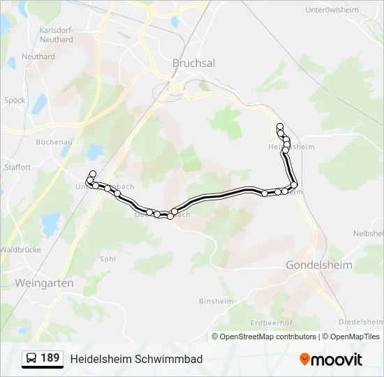 189 Bus Line Map