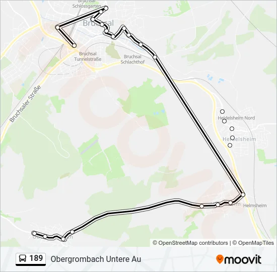 189 Bus Line Map
