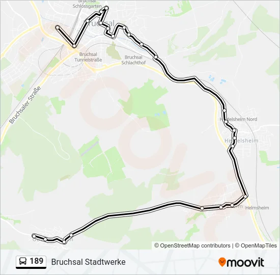189 Bus Line Map