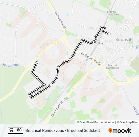180 Bus Line Map