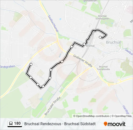 180 Bus Line Map