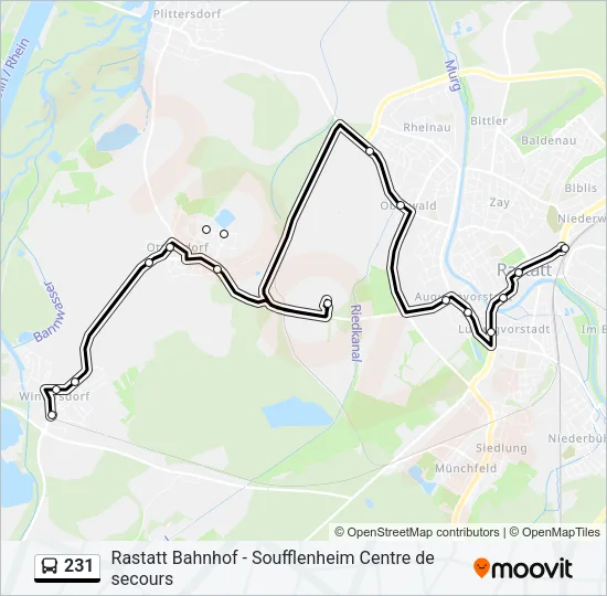 231 Bus Line Map
