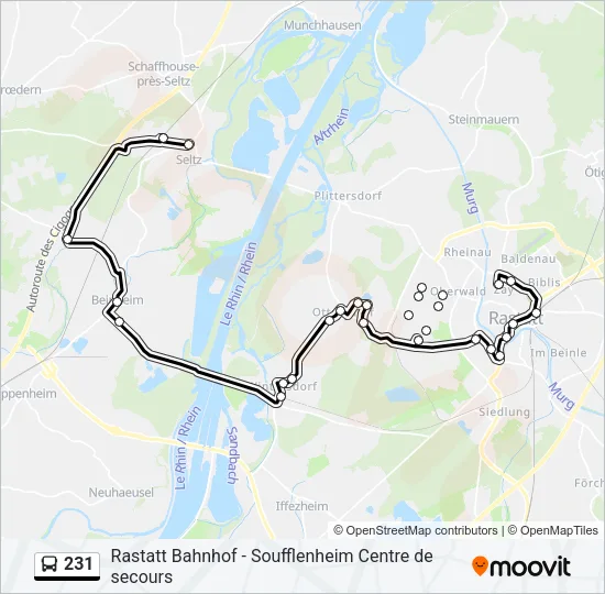 231 Bus Line Map