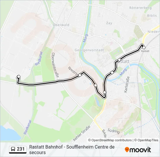 231 Bus Line Map