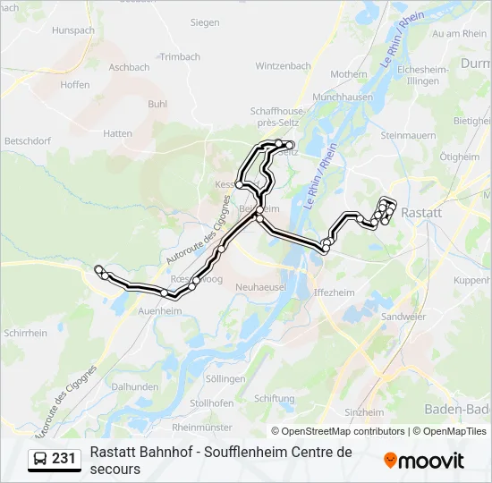 231 Bus Line Map