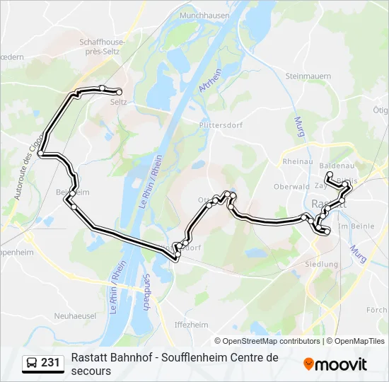 231 Bus Line Map
