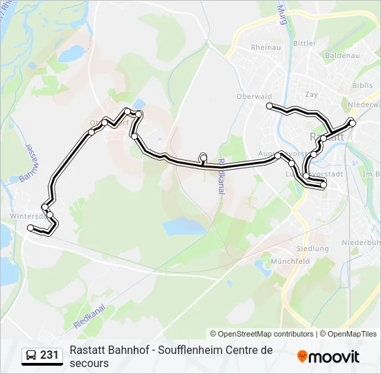 231 Bus Line Map