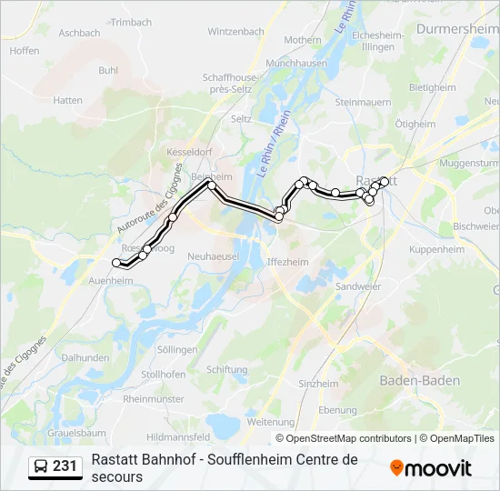 231 Bus Line Map