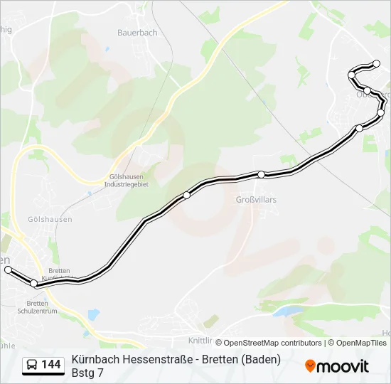 144 Bus Line Map