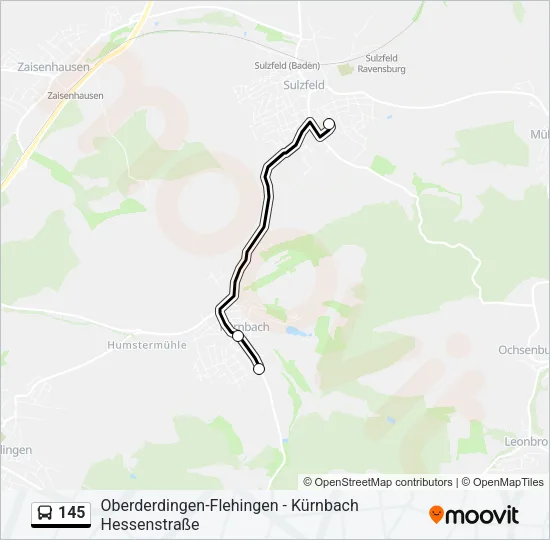 145 Bus Line Map