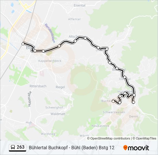 263 Bus Line Map