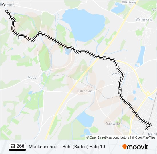268 Bus Line Map
